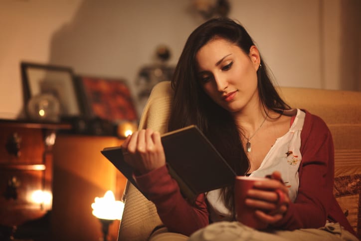 Books and coffee relaxation