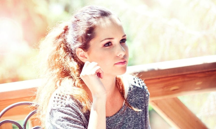 Thoughtful woman