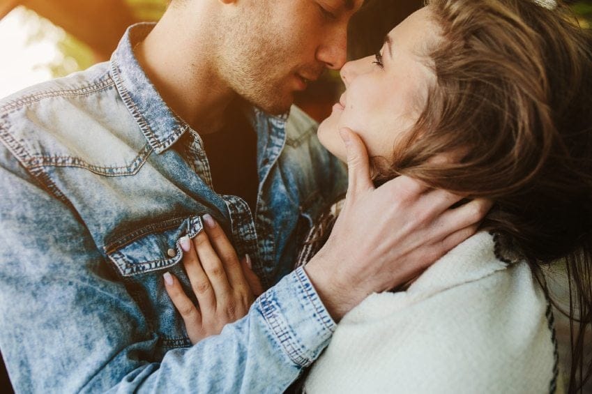 couple embracing