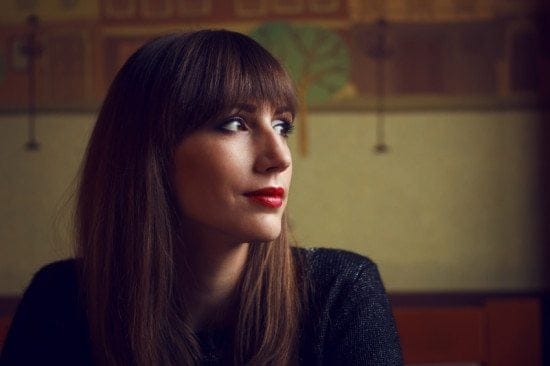 serious woman looking to the right
