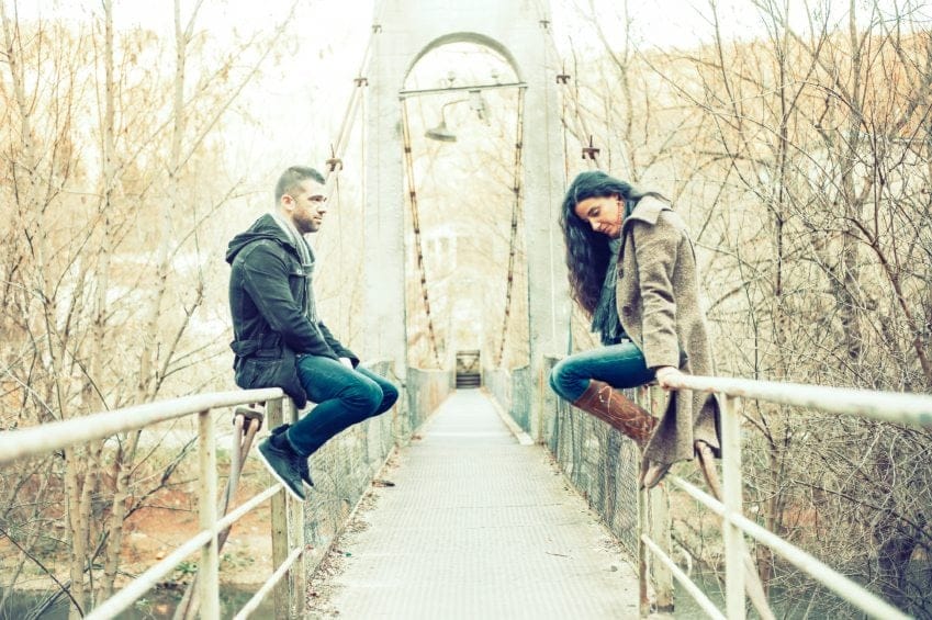 Problems with couple sitting bridge