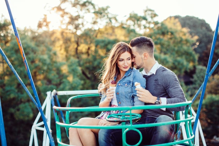 couple amusement park ride