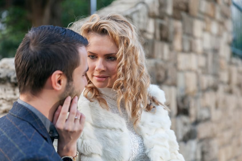 Young couple in the park