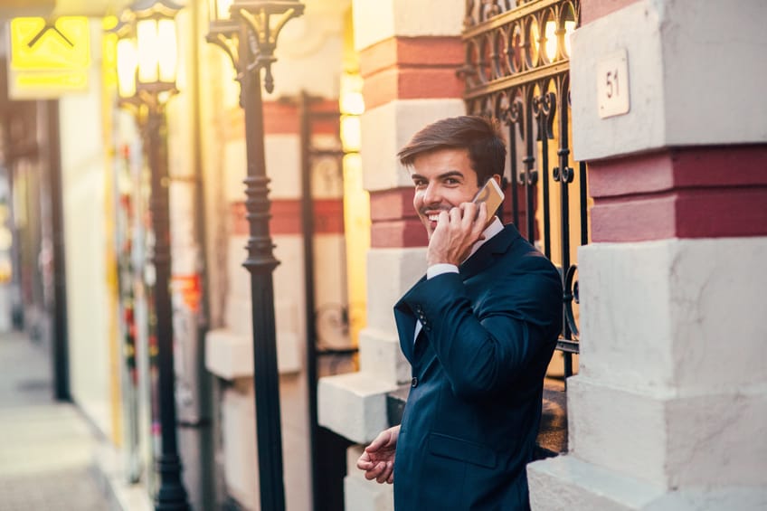 Buisnessman Talking On The Phone