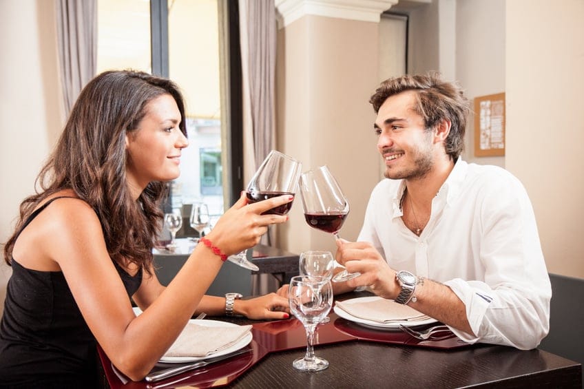 Romantic dinner for two