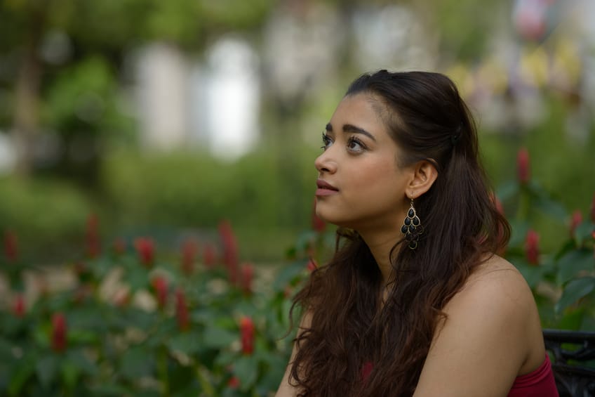 Indian woman outdoors