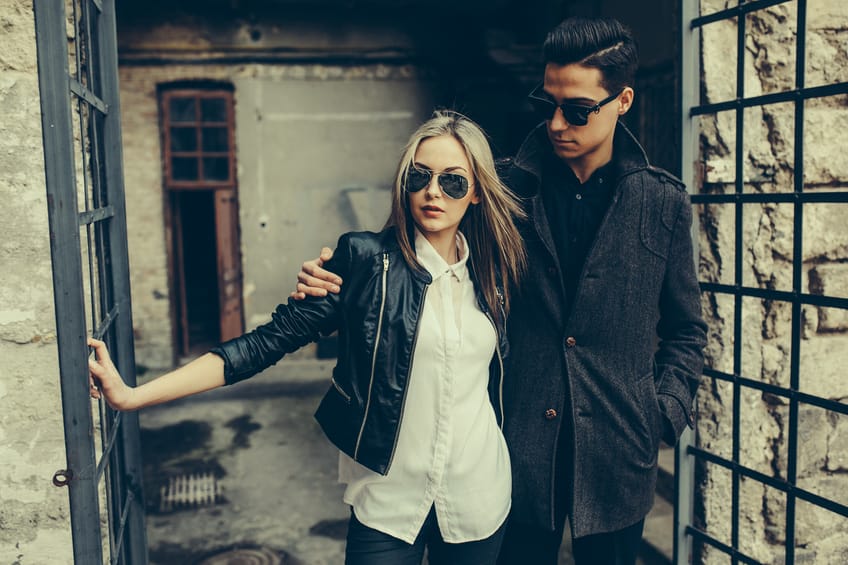 Young beautiful couple