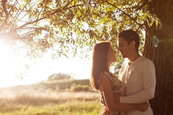 Portrait of a loving couple
