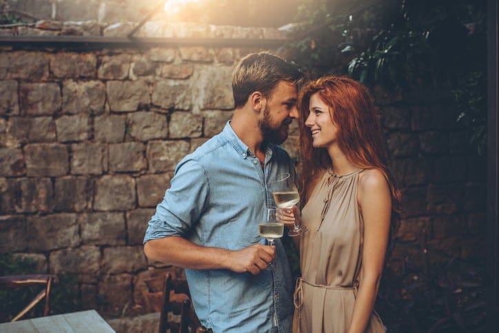 young couple romance dating love