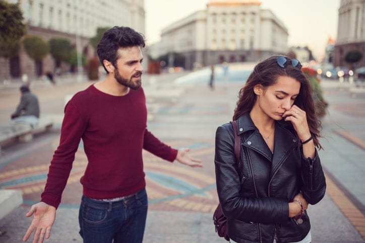 Young couple experiencing difficulties