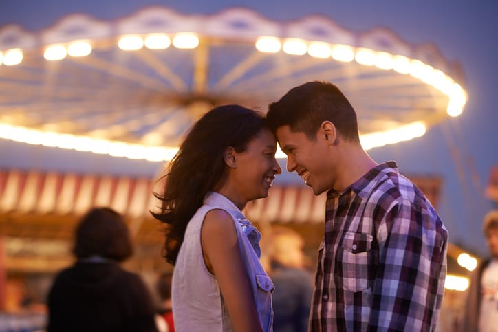 Couple fairground