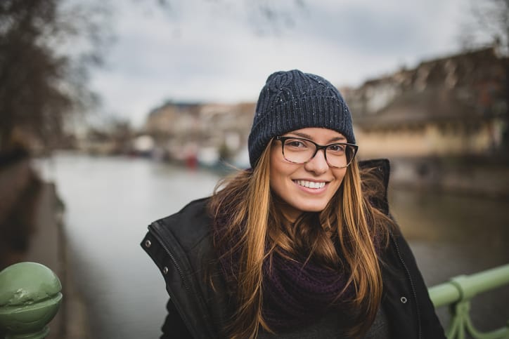 Beautiful hipster girl
