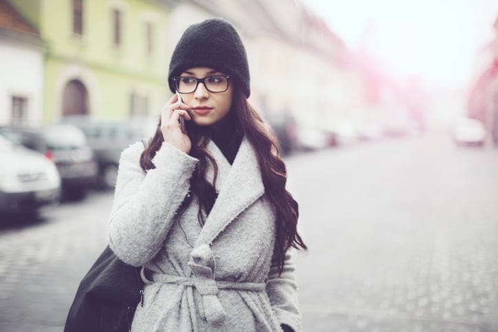 Outdoors portrait of a young woman