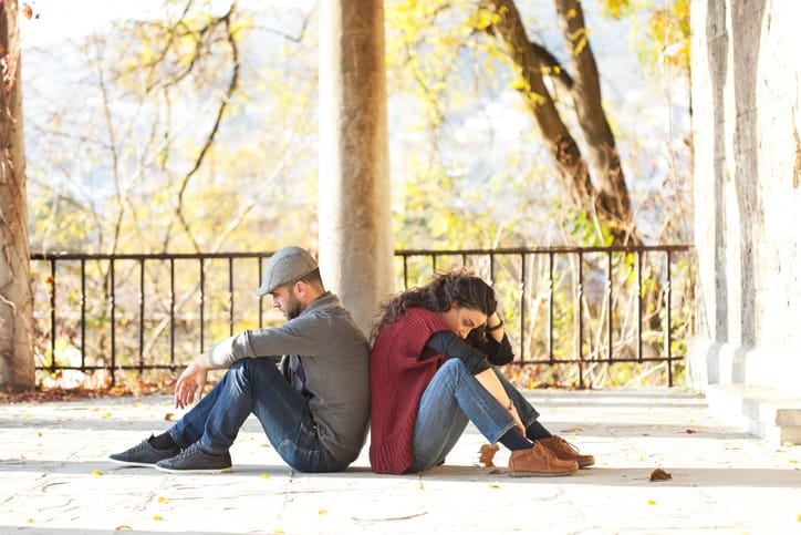 Couple having relationship problems