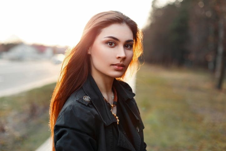 Young beautiful girl on a sunny day