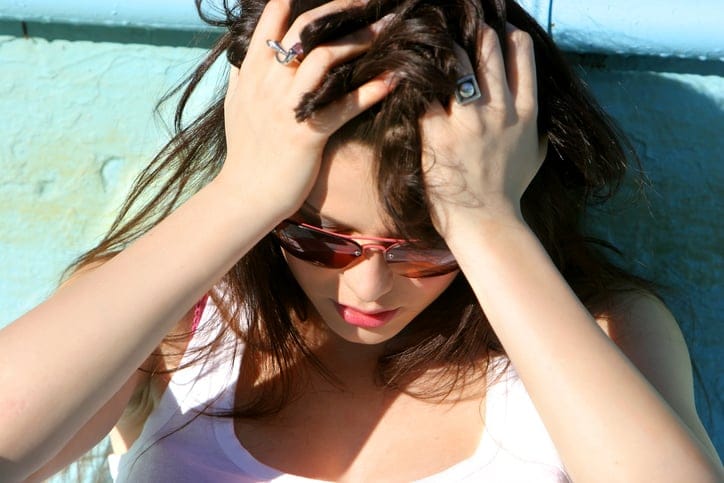 Picture of a woman in sunglasses
