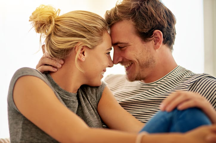 Cropped shot of an affectionate young couple at home