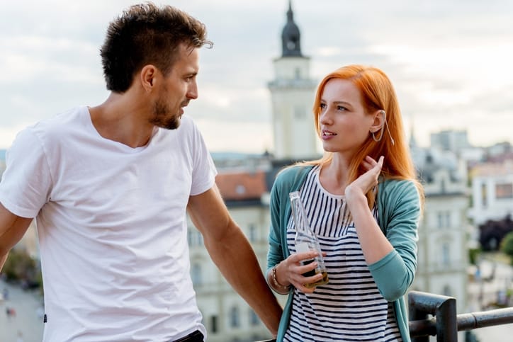 Two Young people having fun