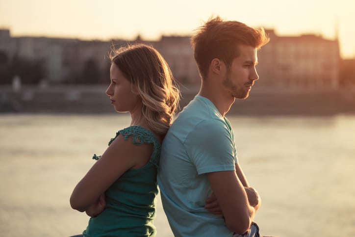 Young couple having conflict.Image