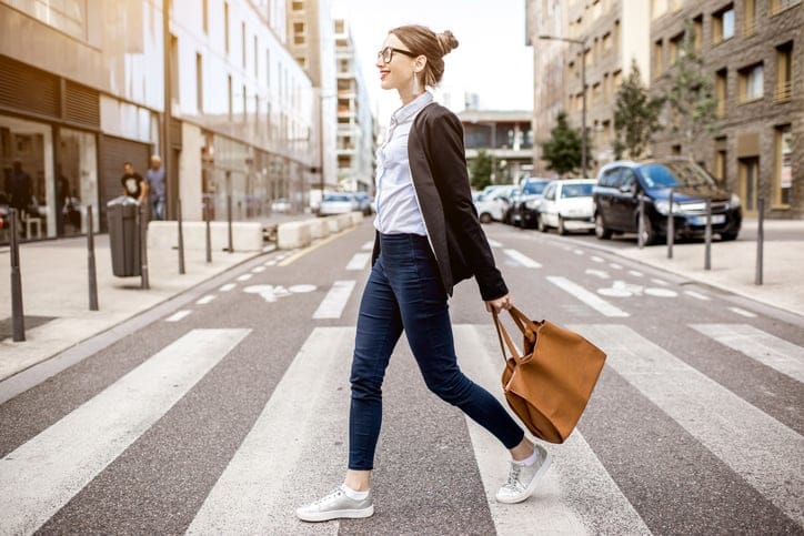 Portrait of a businesswoman outdoors