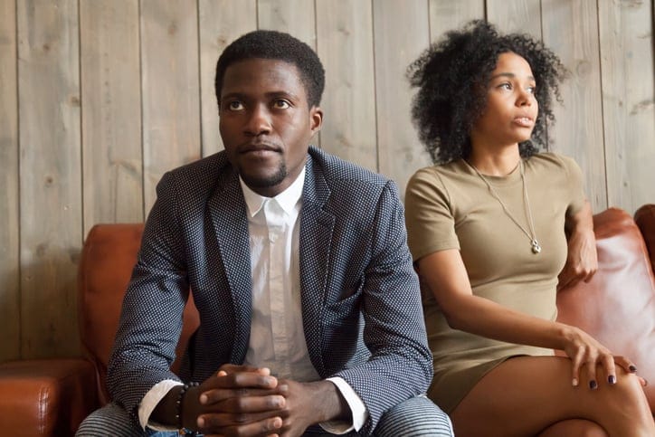 Couple in therapy.