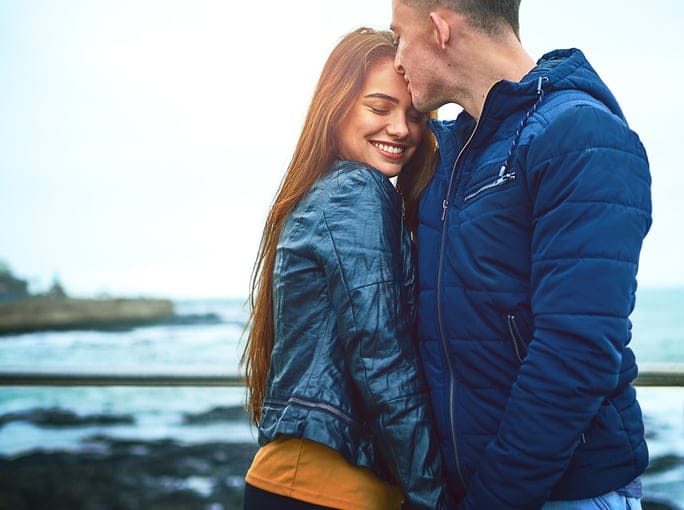 Shot of a happy young couple spending a romantic day together outdoors