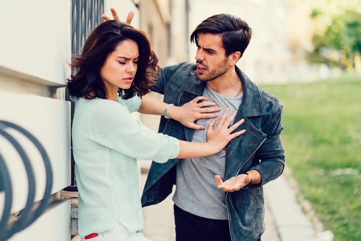 A man blaming a woman for his actions