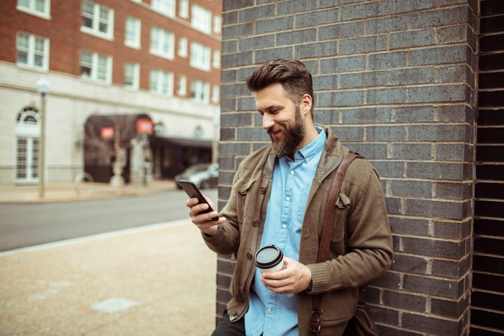 Businessman using a Phone