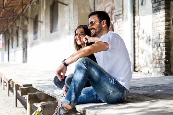Portrait Of Young Couple