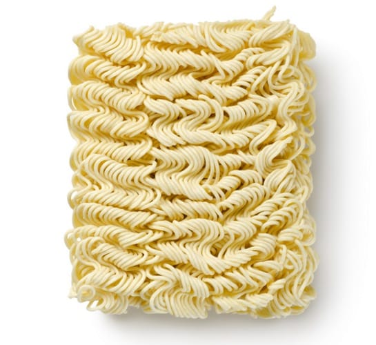 Instant Ramen noodles. 