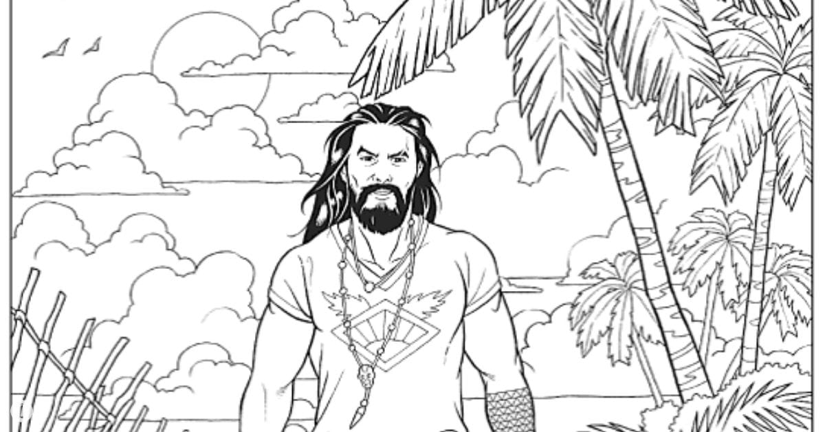 jason momoa coloring book