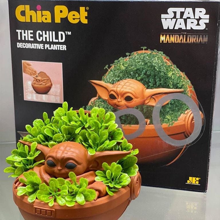 baby yoda chia pet