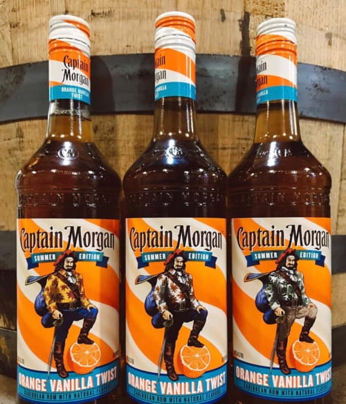 Captain Morgan orange vanilla twist rum.