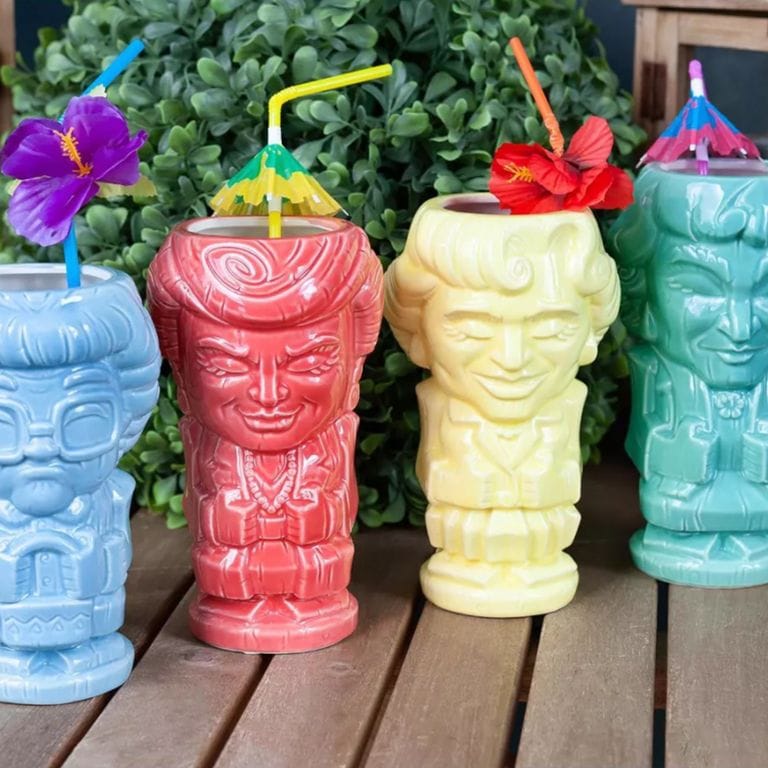 golden girls tiki mugs