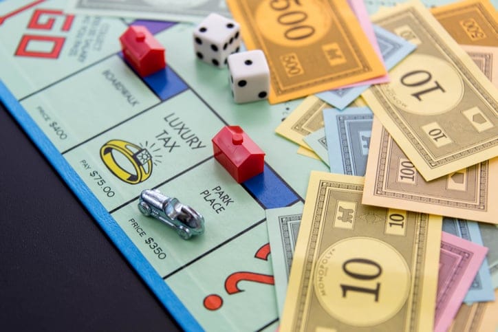 Monopoly board game.