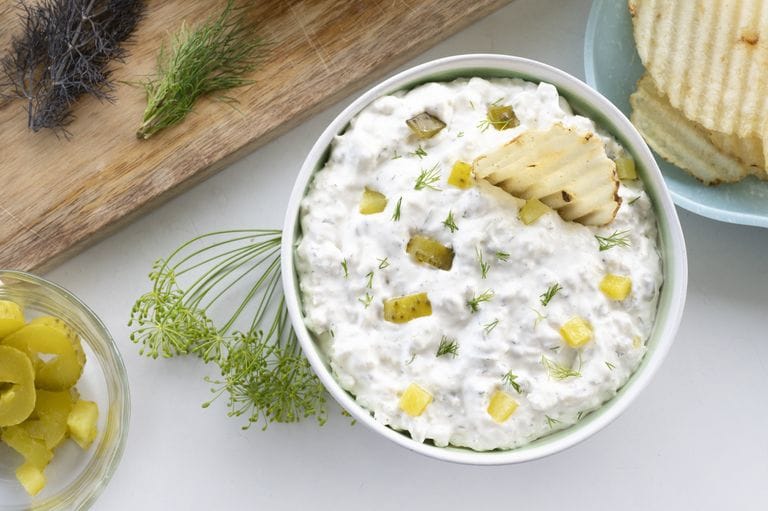 fried pickle ranch dip