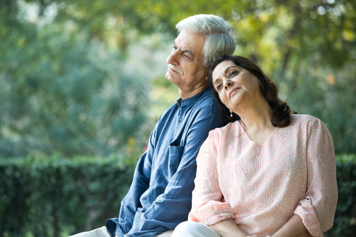 parents looking sad
