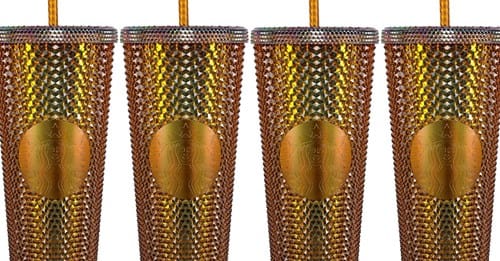 starbucks gold cold cup