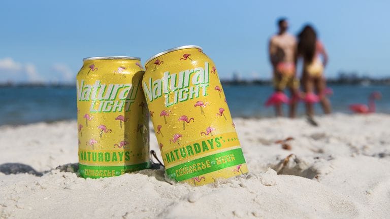 natural light pineapple lemonade