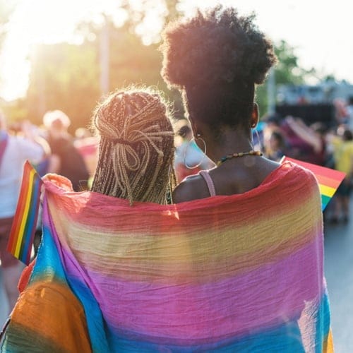 Celebrating lgbtq+ rights.
