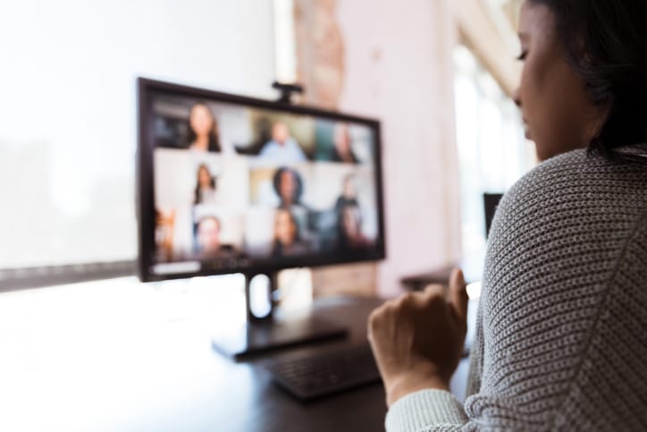 People on a zoom call.