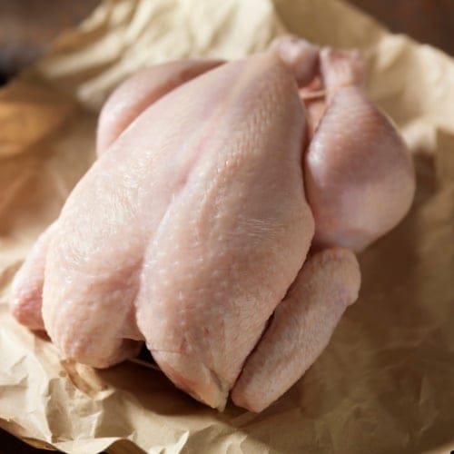 raw full chicken