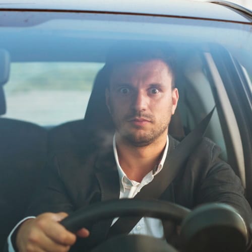 man in driving seat