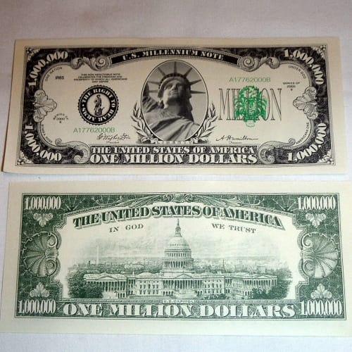 million dollar bill