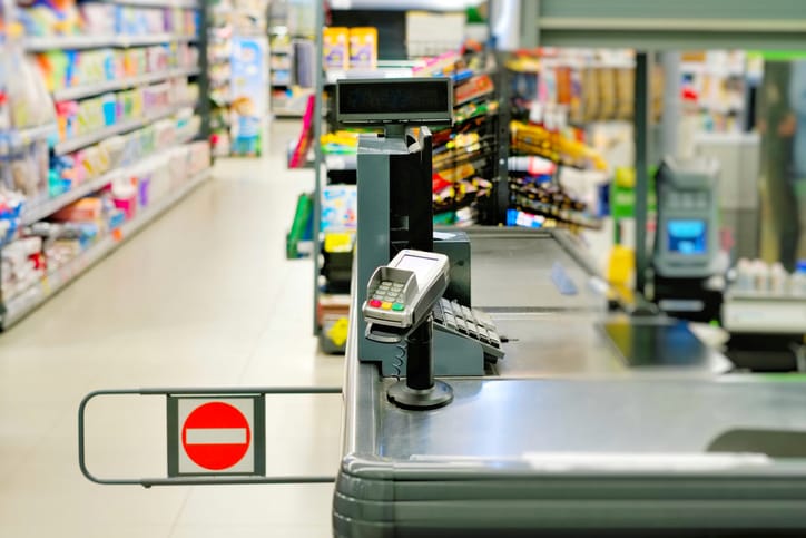 supermarket cash tills