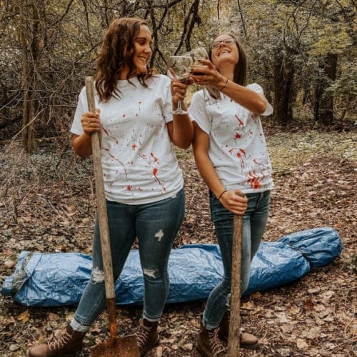 horror-themed photoshoot