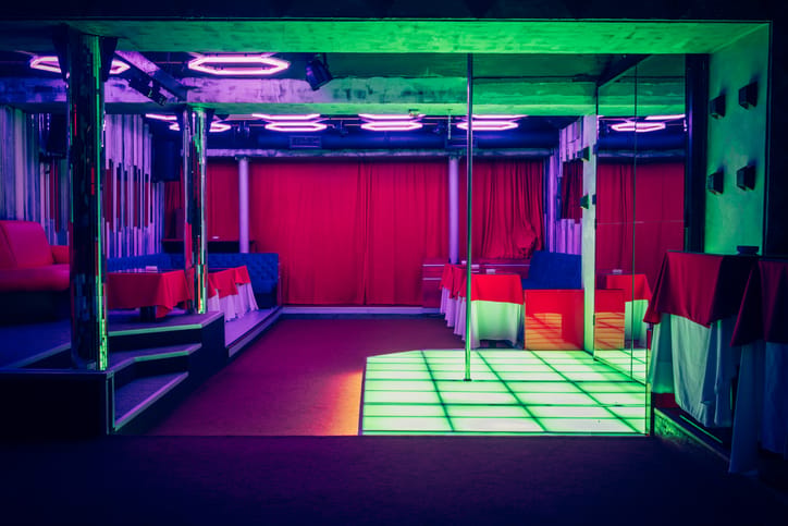 Night club interior.
