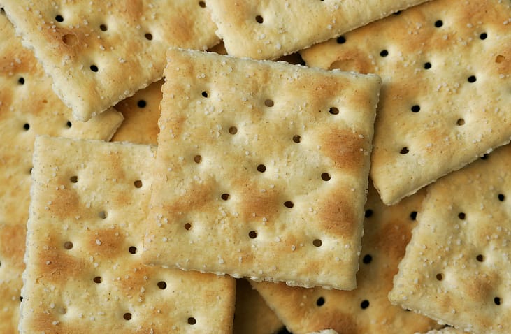 Saltine crackers.