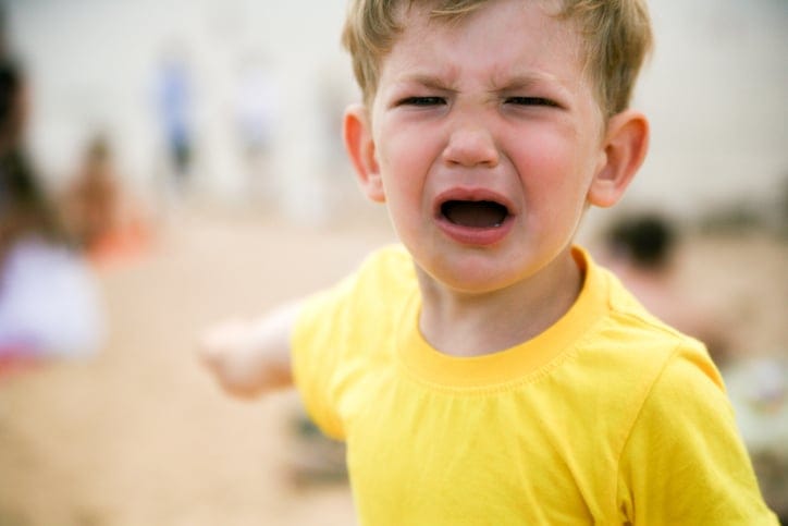 screaming boy