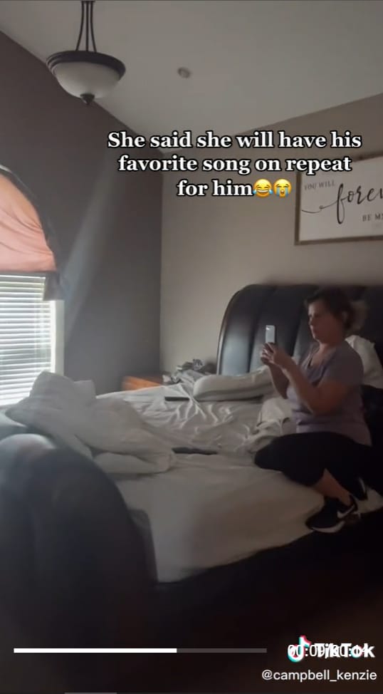 woman pranking boyfriend